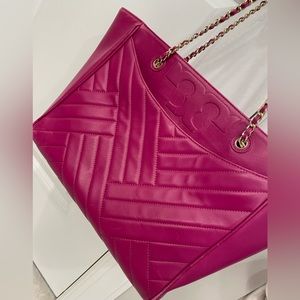 Tory Burch Pink and Gold purse